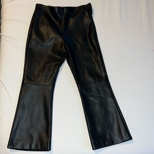 Zara kids, wide leg leather pants